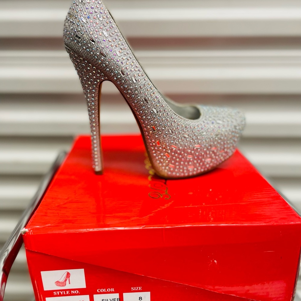 Stiletto Blinged Heels
